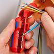 Универсальный инструмент для удаления изоляции, для левши, Knipex ErgoStrip 16 95 02 SB. Фото-4