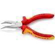 Плоские круглогубцы с режущими кромками Knipex 25 26 160 (загнутые). Фото-2
