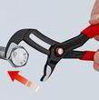 Високотехнологічні сантехнічні кліщі Cobra Knipex QuickSet 87 22 250 (с автоспуском). Фото-4