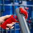 Труборез KNIPEX DP 50 для канализационних ПВХ труб 32/40/ 50мм, 90 23 02 BK. Фото-7